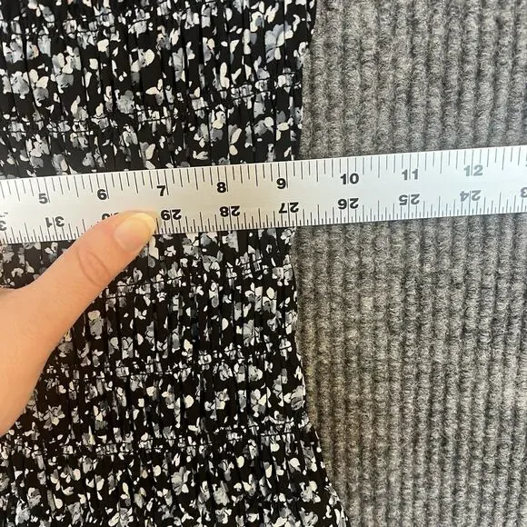 Michael Kors Womens Smocked Tank Dress Size Small Blue Floral Bohemian Cottage - Picture 10 of 11